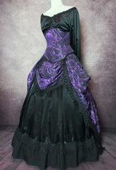 Cthulhu Lord of the Deep Corset Ensemble - Purple Gothic Victorian Costume